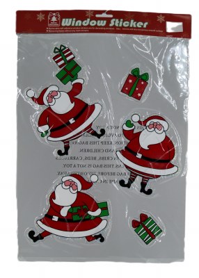 SANTA WINDOW STICKERS