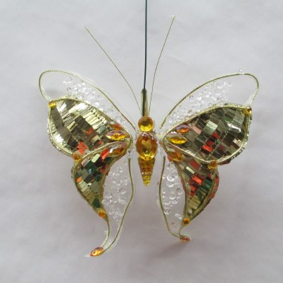 GOLD CLIP ON BUTTERFLY