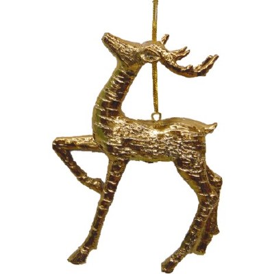 GOLD DEER ORNAMENT