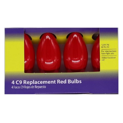 C9 RED BULBS