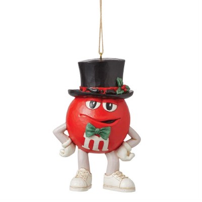 RED M&amp;M WITH TOP HAT