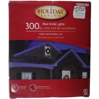 300 COUNT BLUE ICICLE LIGHTS