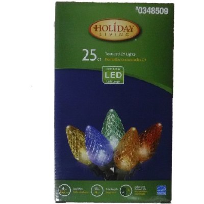 25 CT C9 LED TEXTURED LIGHT SET