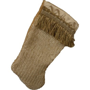 GOLD STOCKING WITH FRINGES