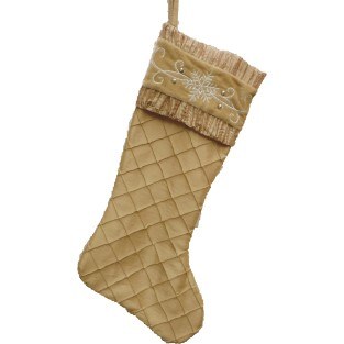 TAN SATIN STOCKING