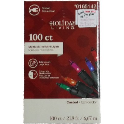 100 CT MULTI COLOR LIGHT SET MINI
