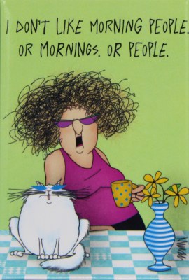 I DON'T LIKE MORNING PEOPLE