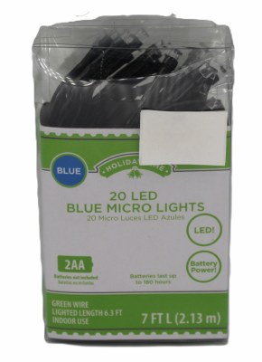 20CT LED MICRO BLUE LIGHTS