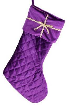PURPLE VELVET STOCKING