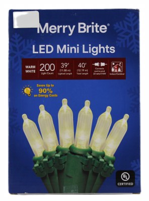 200CT WARM WHITE LED MINI