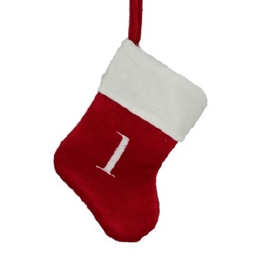 LETTER L MONOGRAM STOCKING