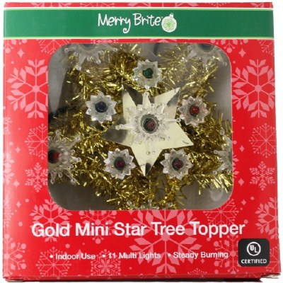 GOLD MINI STAR TREE TOPPER
