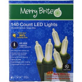 WARM WHITE 140 CT LED LIGHTS