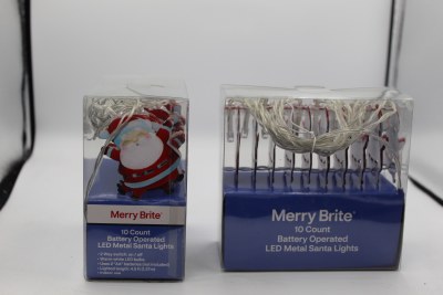 10 CT BO SANTA LIGHTS