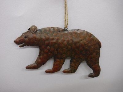 BROWN METAL BEAR