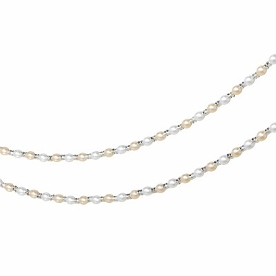 9 FOOT WHITE AND CREAM PEARL GARLAND