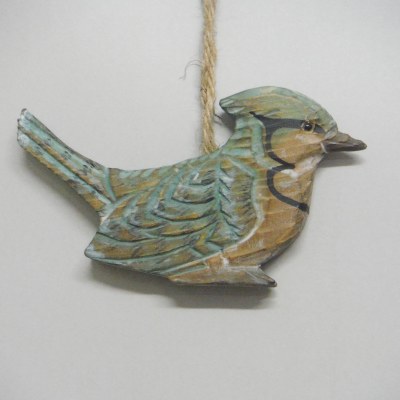 WOODEN BLUE JAY