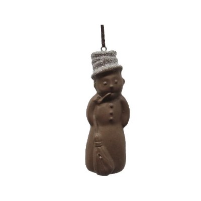 FAUX CHOCOLATE SNOWMAN