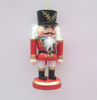 NUTCRACKER ORN RED