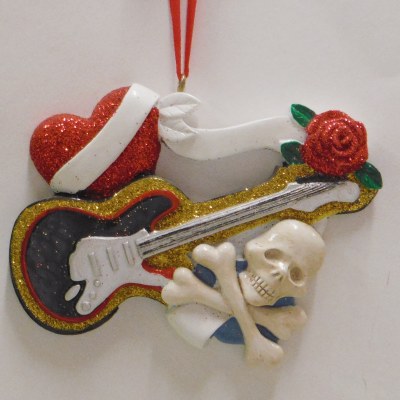 GUITAR WITH CROSS BONES