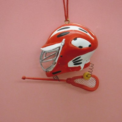 LACROSSE HELMET AND STICK