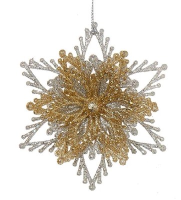 GOLD/SILVER SNOWFLAKE