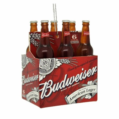 SIX PACK BUDWEISER BOTTLES