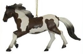 WHITE/BROWN HORSE