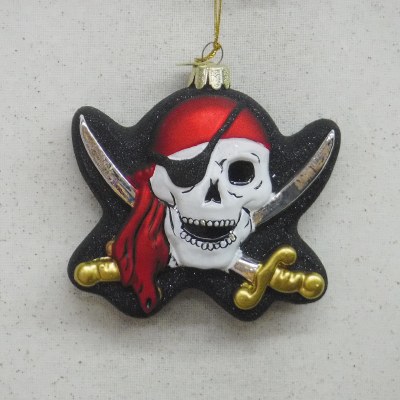 PIRATE SKULL GLASS
