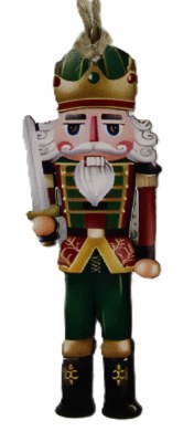 GREEN RED NUTCRACKER
