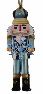 BLUE SNOWFLAKE NUTCRACKER