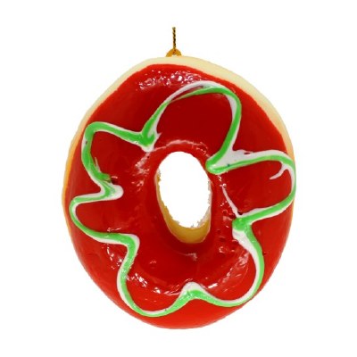 RED GREEN GLAZED DONUT