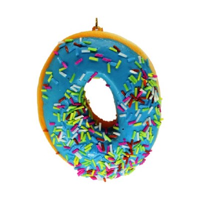 BLUE W/ SPRINKLE GLAZED DONUT