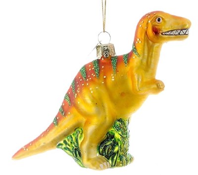 GREEN GLASS DINOSAUR