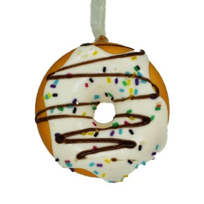 WHITE ICED DONUT