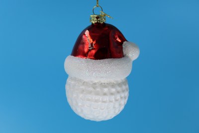 GOLF BALL SANTA HAT