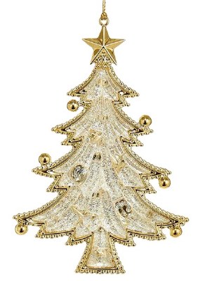 WHITE WITH GOLD CHRISTMAS TREE