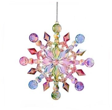 MULTI COLOR IRRIDENCENT SNOWFLAKE