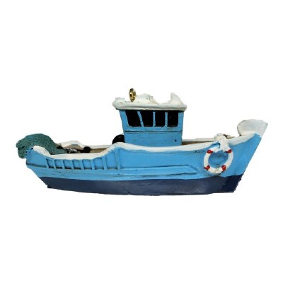LIGHT BLUE FISHING BOAT