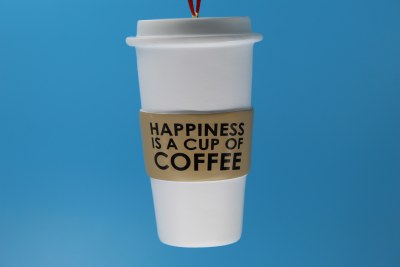 HAPPINESS IS A CUP OF COFFEE