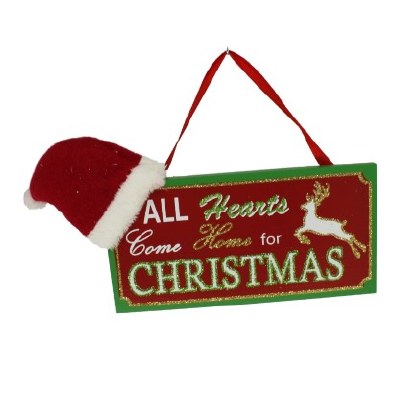 ALL HEARTS COME....WOODEN PLAQUE