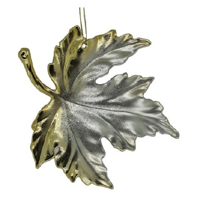 GOLD TRIM SILVER MAPLE LEAF