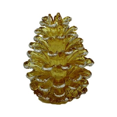 GOLD WITH GOLD TRIM PINECONE