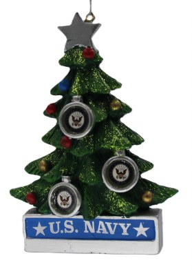 US NAVY DECO CHRISTMAS TREE
