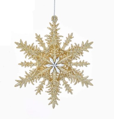GOLD 3D SNOWFLAKE