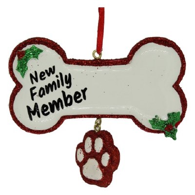NEW FAMILY MEMBER DOG BONE WIT