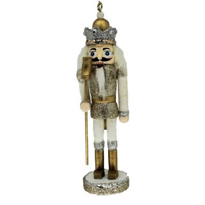 GOLD WITH STAFF  NUTCRACKER