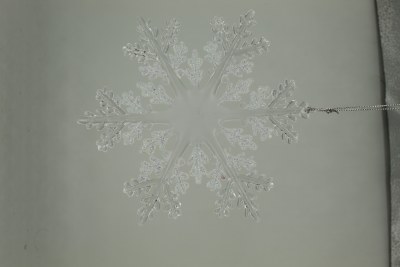 MILKY CLEAR  ACRYLIC SNOWFLAKE