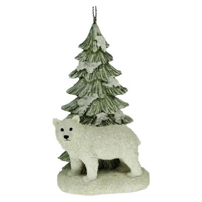 POLAR BEAR WITH TREE