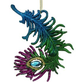 GREEN PEACOCK FEATHER